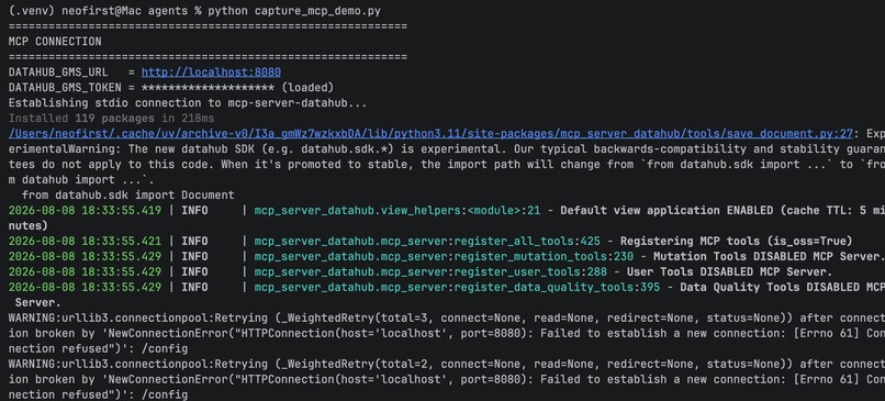 Pingpin Context — DataHub-Grounded Inspection Agent – screenshot 2