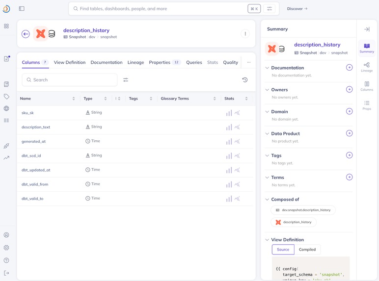 Pingpin Context — DataHub-Grounded Inspection Agent – screenshot 3