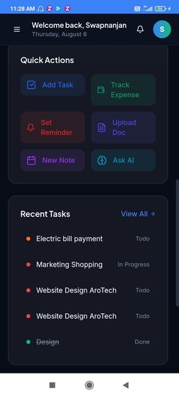 LifeOS AI: Multi-Agent Productivity Engine – screenshot 6