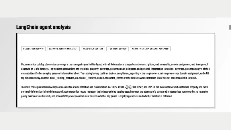 DataHub Compliance Posture (DHCP) – screenshot 2