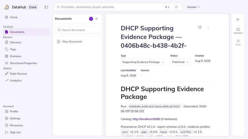 DataHub Compliance Posture (DHCP) – screenshot 5