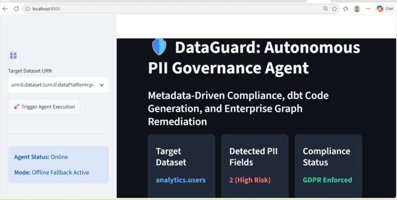 DataGuard: Autonomous PII Agent – screenshot 3