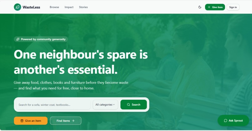 WasteLess – screenshot 1