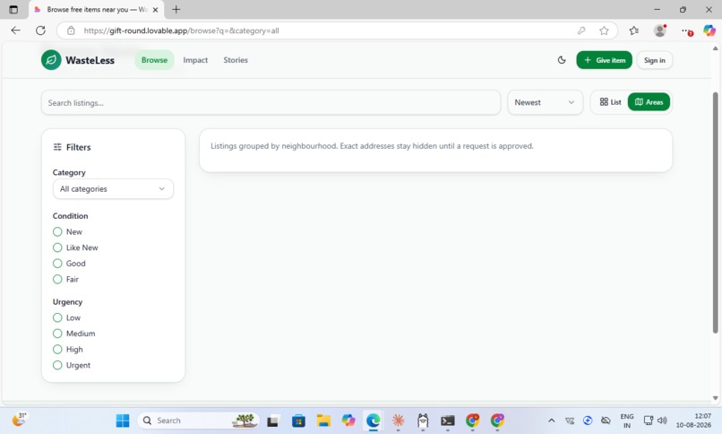 WasteLess – screenshot 2