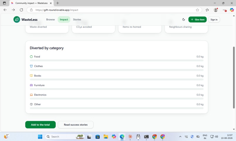 WasteLess – screenshot 3