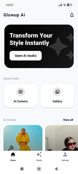 GLOWUP AI Studio App – screenshot 6