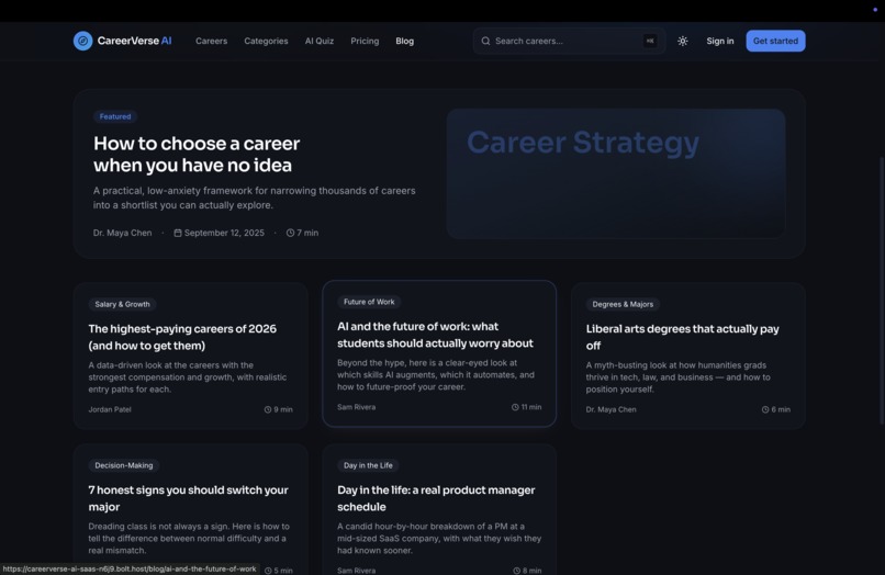 CareerVerse-AI – screenshot 5