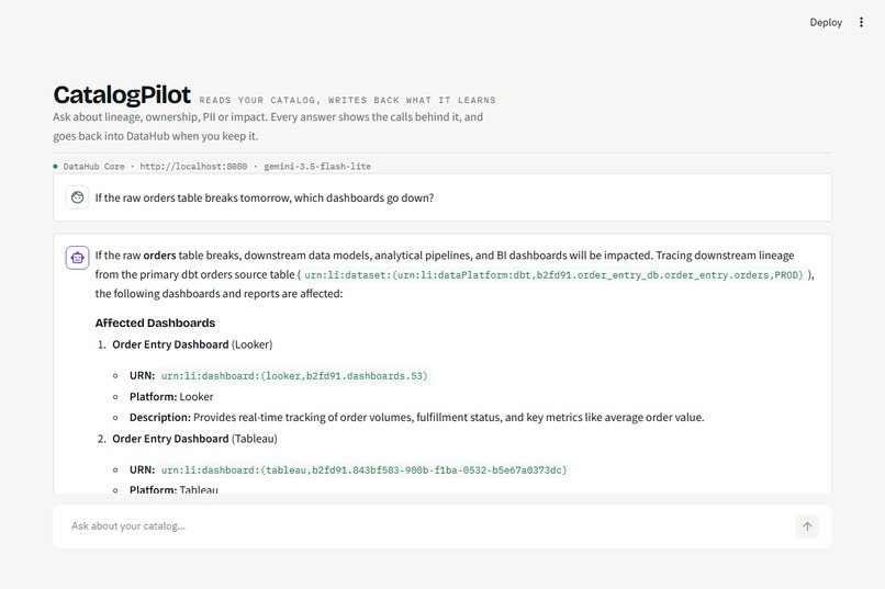 CatalogPilot – screenshot 2