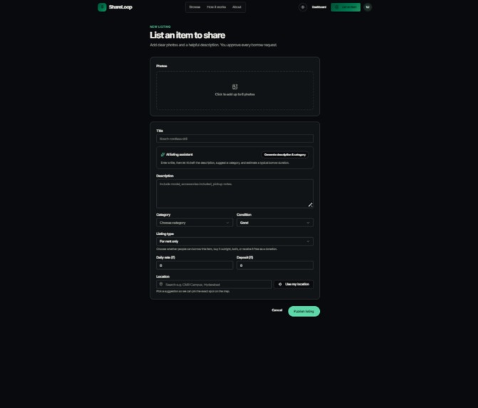 ShareLoop — Share More. Waste Less. – screenshot 2