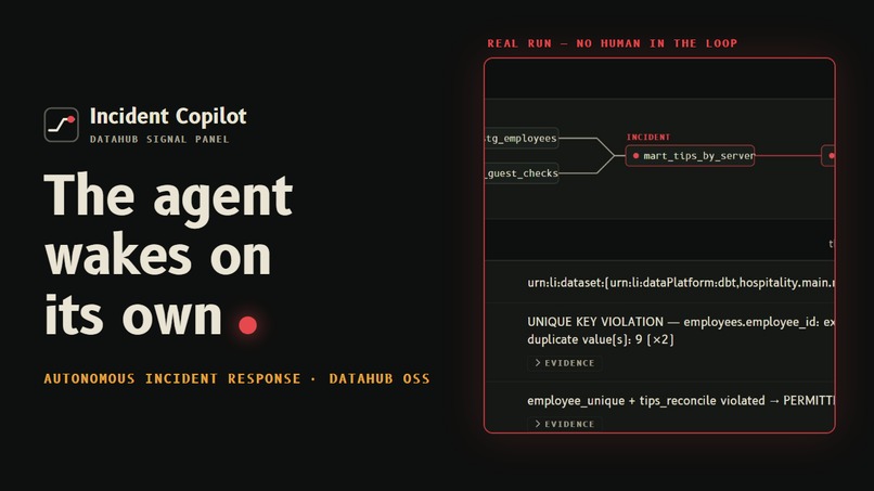 DataHub Incident Copilot – screenshot 1