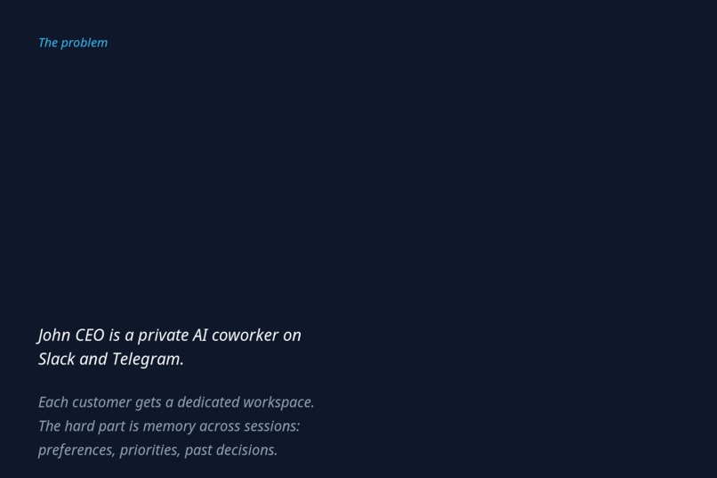 John CEO Agentic Memory – screenshot 2