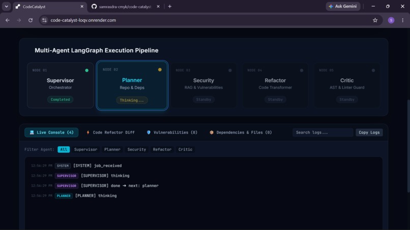 CodeCatalyst – screenshot 4