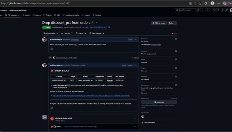 Tether – screenshot 2