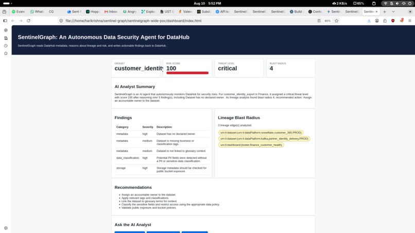 sentinel-graph – screenshot 2