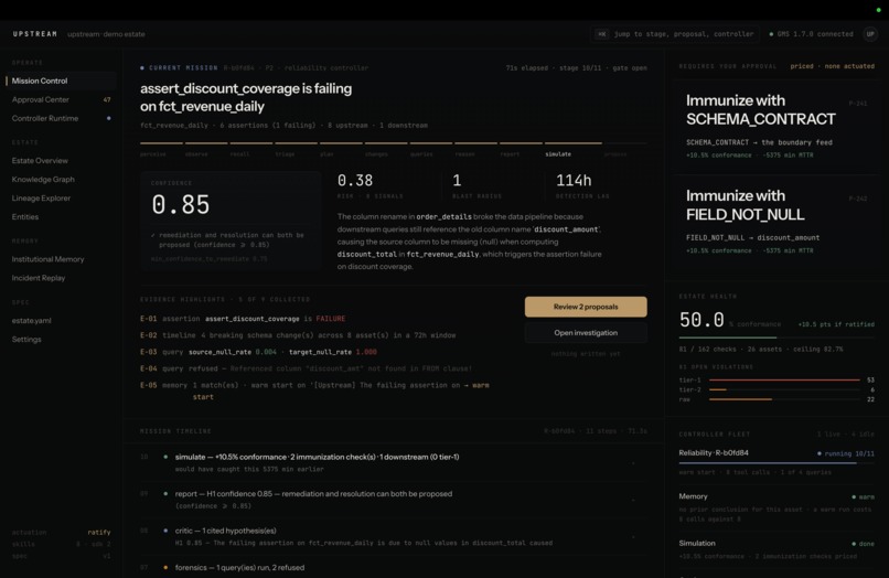 Upstream – screenshot 2