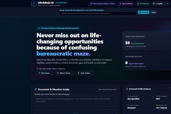 LifeAdmin AI-Universal Life, Benefit & Scholarship Navigator