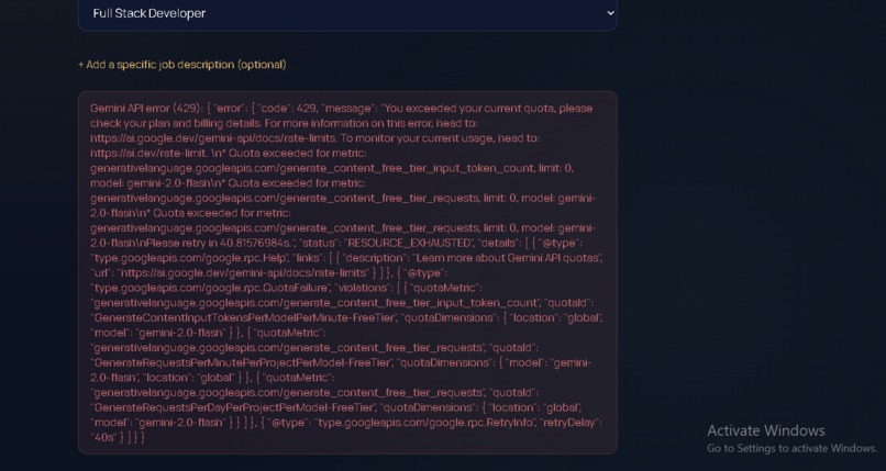 mock inerview – screenshot 4