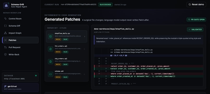 Schema-Drift Auto-Repair Agent – screenshot 2