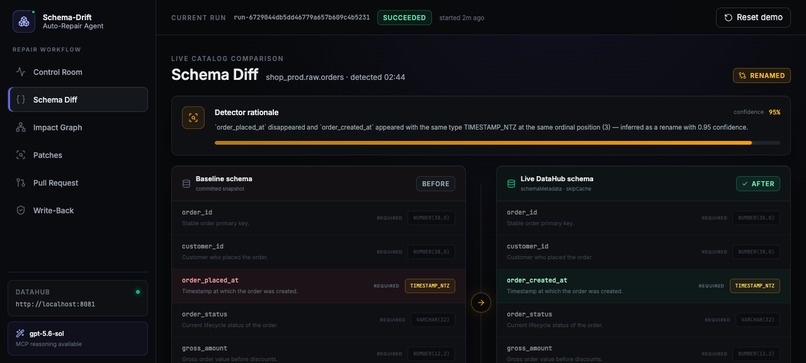 Schema-Drift Auto-Repair Agent – screenshot 3