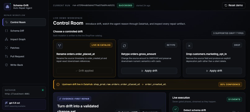 Schema-Drift Auto-Repair Agent – screenshot 7