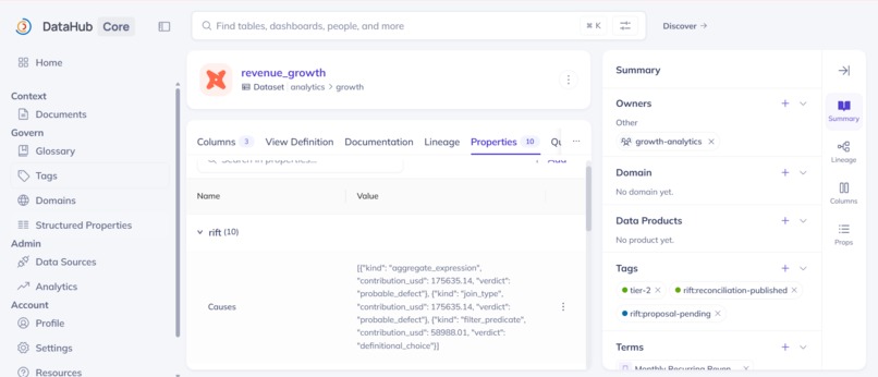 RIFT — git diff for business logic – screenshot 5