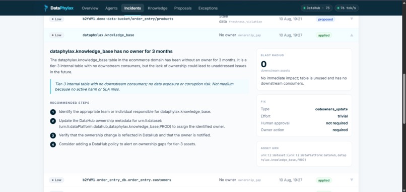 DataPhylax — the catalog that fixes itself – screenshot 6