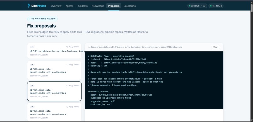 DataPhylax — the catalog that fixes itself – screenshot 8