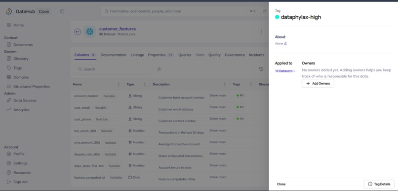 DataPhylax — the catalog that fixes itself – screenshot 11