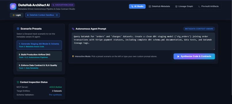 DataHub Architect AI – screenshot 2