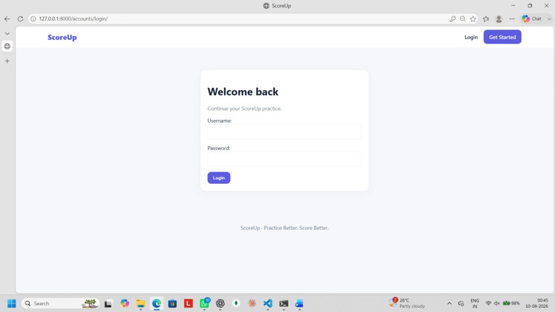 ScoreUp – AI Exam Practice & Evaluation – screenshot 1