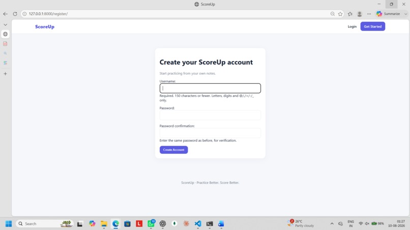 ScoreUp – AI Exam Practice & Evaluation – screenshot 2