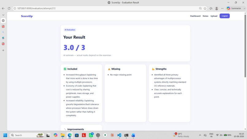 ScoreUp – AI Exam Practice & Evaluation – screenshot 9