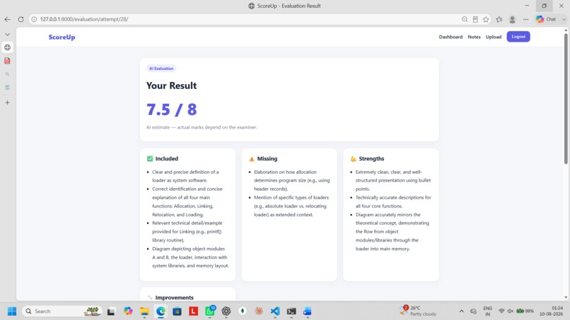 ScoreUp – AI Exam Practice & Evaluation – screenshot 11