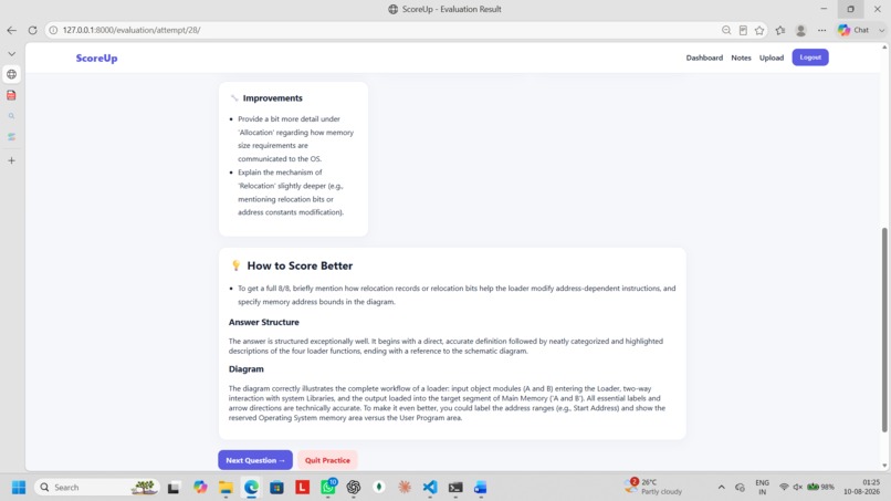 ScoreUp – AI Exam Practice & Evaluation – screenshot 12
