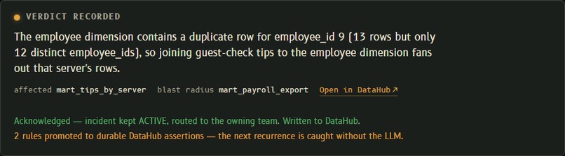 DataHub Incident Copilot – screenshot 4