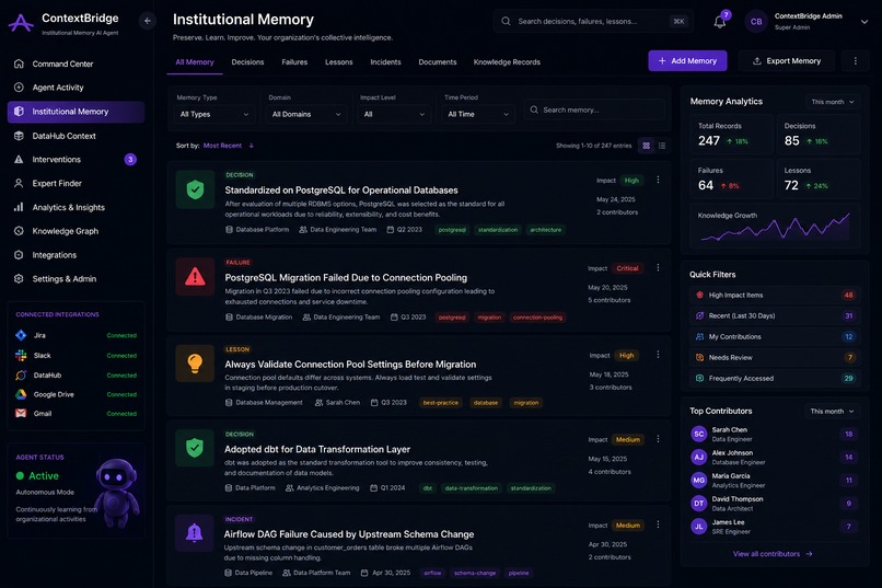 ContextBridge -Institutional Memory AI Agent – screenshot 7