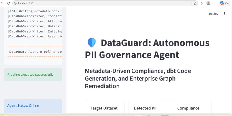 DataGuard: Autonomous PII Agent – screenshot 8