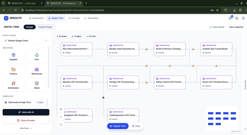 REROUTE — Supply-Chain Incident Response on DataHub – screenshot 4
