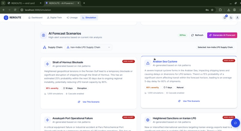 REROUTE — Supply-Chain Incident Response on DataHub – screenshot 8