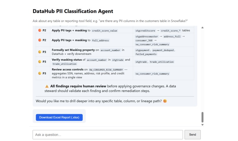Automated PII Classification Agent – screenshot 2