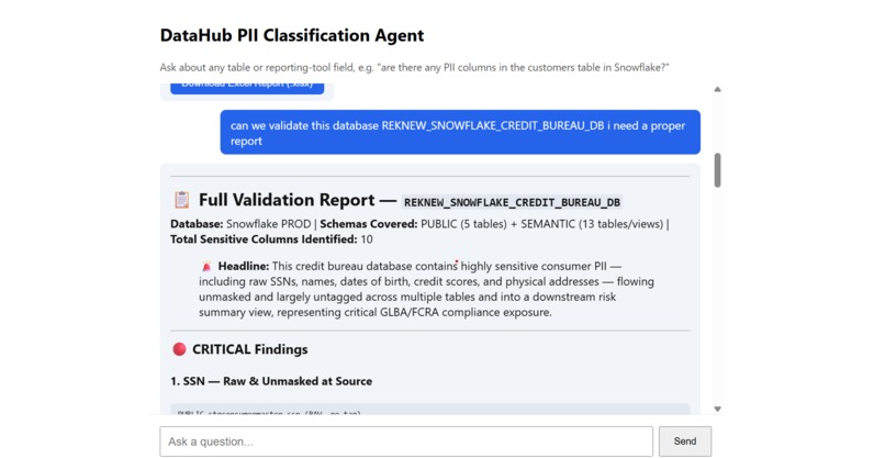 Automated PII Classification Agent – screenshot 3