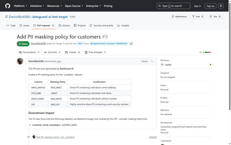 DataGuard AI – screenshot 1