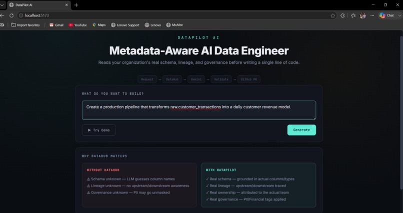 DataPilot AI : The Metadata Aware AI Data Engineer – screenshot 14