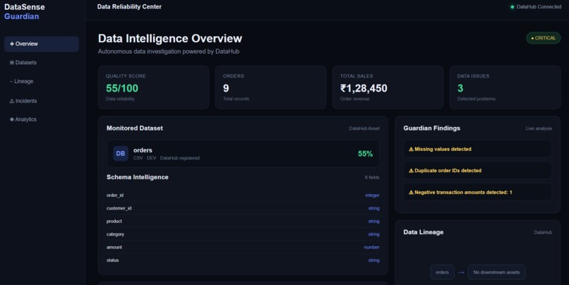 DataSense Guardian – screenshot 1