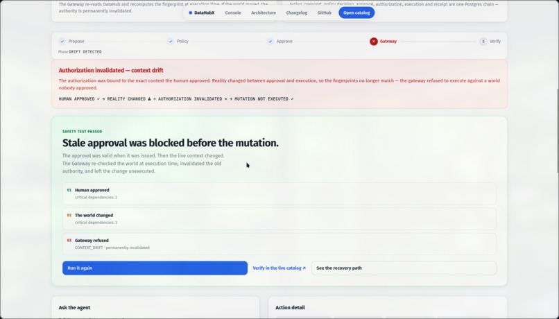 DataHubX - Context-Bound Authorization for agents – screenshot 7