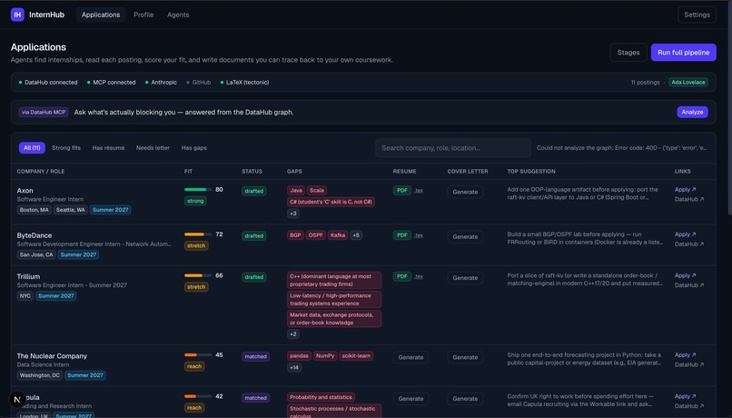 Internhub – screenshot 4