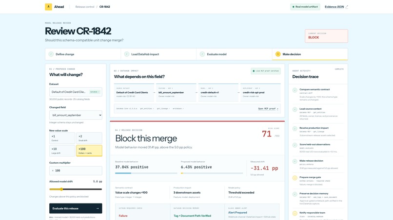 Ahead Catch bad data changes before they ship – screenshot 6