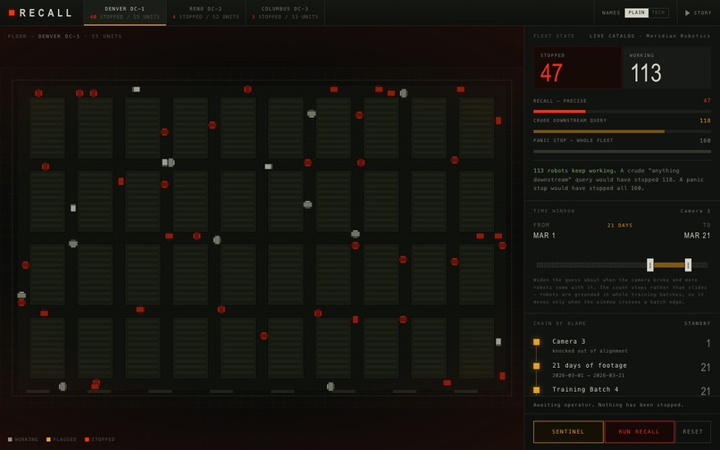 Recall – screenshot 1