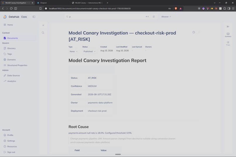 Model Canary – screenshot 4