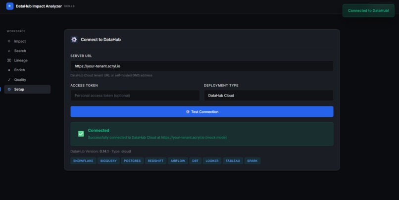 DataHub Impact Analyzer – screenshot 10